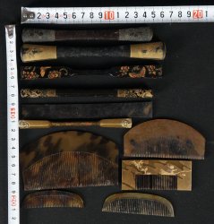 Antique Kanzashi Geisha hair 1880