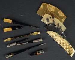 Japan Hair pins combs 1900