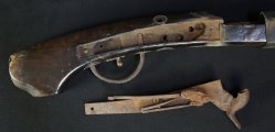 Matchlock musket 1700s 