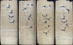 Tsuru birds Fusuma 1900