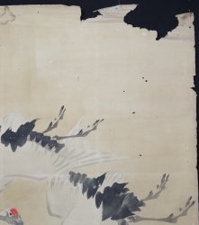 Tsuru birds Fusuma 1900