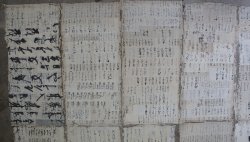 Washi paper manuscript 1800