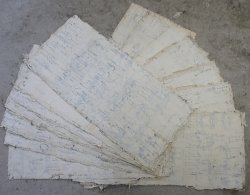Washi paper manuscript 1800