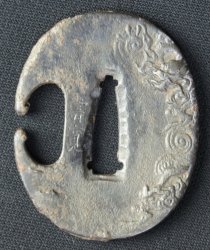 Katana dragon Tsuba 1800