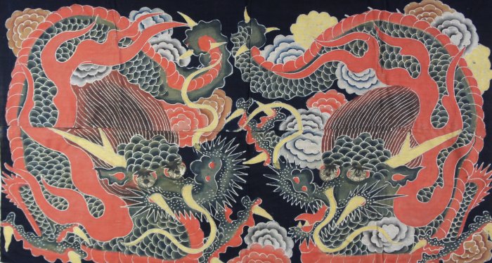 Temple banner dragon 1750
