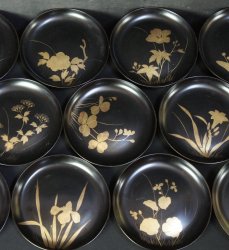 Wajima floral plate 1916