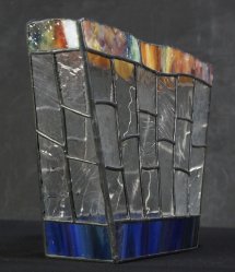Stain glass vase 1970