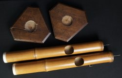 Shokudai bamboo lamp 1900