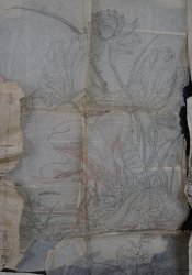 Antique manuscript sketch 1800