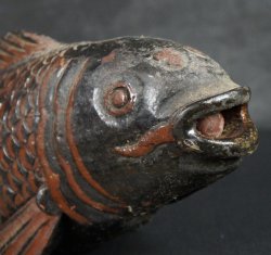 Koi carp Jizai 1950 wood