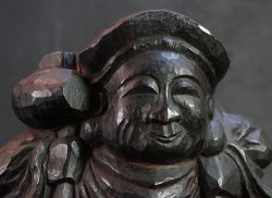 Daikoku god 1900 Keyaki