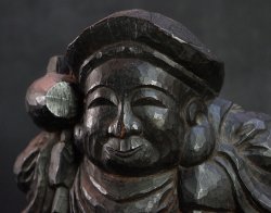 Daikoku god 1900 Keyaki