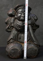 Daikoku god 1900 Keyaki