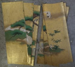 Ryusetsu gold painting 1700