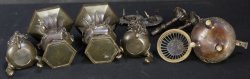 Buddhist altar 1900 bronze set