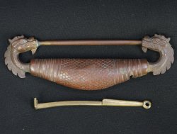 Antique bronze lock 1800