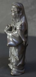 Jurojin bronze 1880 Meiji