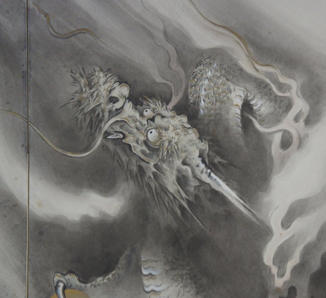 Ryu dragon Byobu 1900