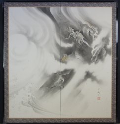 Ryu dragon Byobu 1900