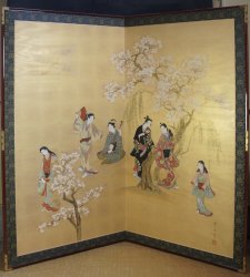 Tale of Genji 1970 gold art