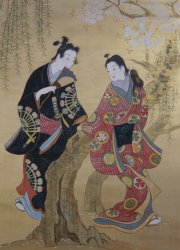 Tale of Genji 1970 gold art