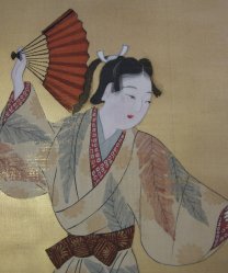 Tale of Genji 1970 gold art