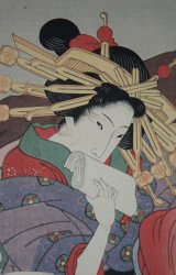 Cherry blossoms in the wind 1900