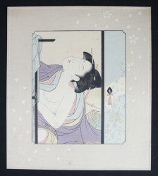 Cherry blossoms in the wind 1900
