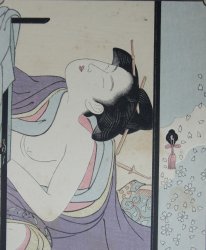 Cherry blossoms in the wind 1900