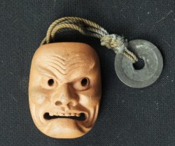 Netsuke demon Koban 1880