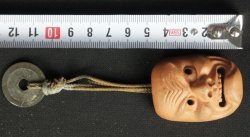 Netsuke demon Koban 1880