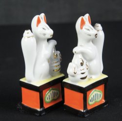 Kitsune deity fox 1900