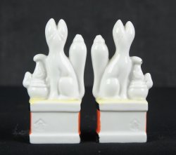 Kitsune deity fox 1900