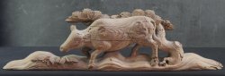 Antique temple Ushi 1800