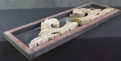 Buddhist scrolls sculpture 1800