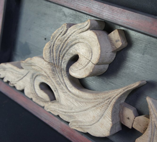 Buddhist scrolls sculpture 1800