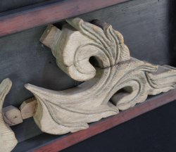 Buddhist scrolls sculpture 1800