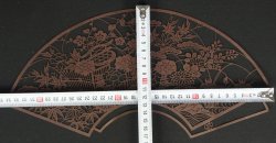 Katagami floral fan 1950