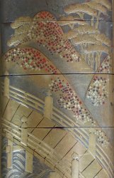 Antique Edo lacquer inro 1700s