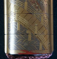 Antique Edo lacquer inro 1700s