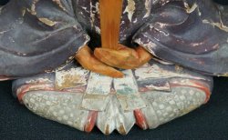 Tenjin wood carving 1800