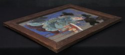 Meiji painted glass 1880