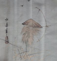 Silk Zen painting Kenpon 1900