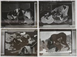 Shunga glass negative 1920