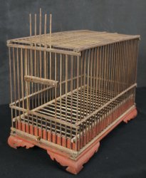 Japan wood bird cage 1880s