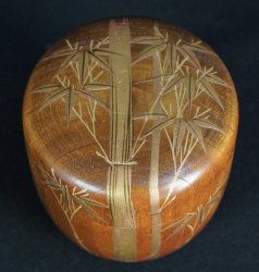 Natsume bamboo maki-e 1900