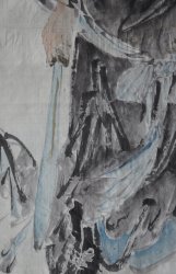 Shoki deity ink art 1880