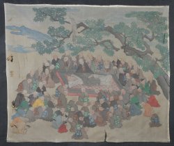 Nehan-zu Buddhist art 1800