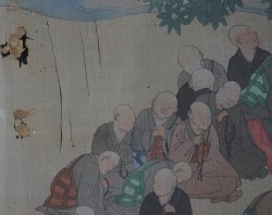 Nehan-zu Buddhist art 1800