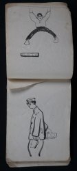 Japan caricature sketchbook 1930